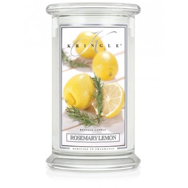 Duża świeca Rosemary Lemon Kringle Candle