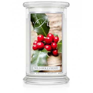 Duża świeca Wild Hollyberry Kringle Candle