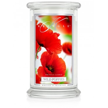 Duża świeca Wild Poppies Kringle Candle