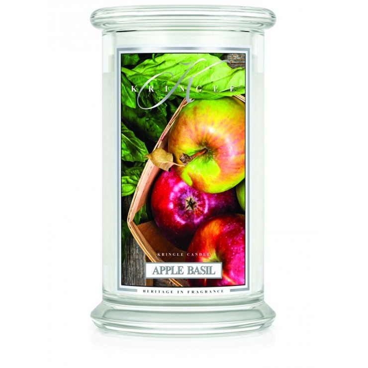Duża świeca Apple Basil Kringle Candle