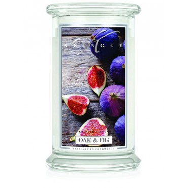 Duża świeca Oak & Fig Kringle Candle