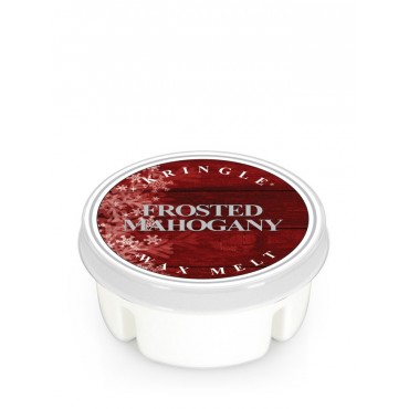 Wosk Frosted Mohogany Kringle Candle