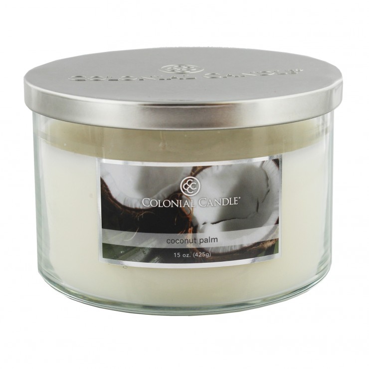 Średnia świeca Coconut Palm Colonial Candle Średnia świeca Coconut Palm Colonial Candle
