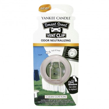 Car Vent Clip Clean Cotton Yankee Candle