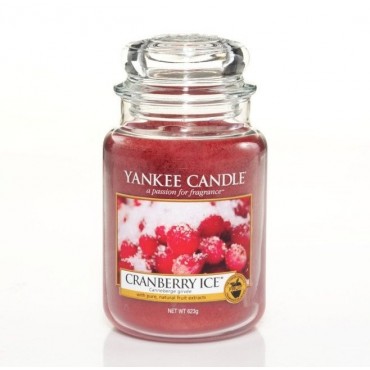 Duża świeca Cranberry Ice Yankee Candle