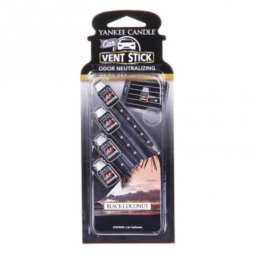 Car vent stick Black Coconut Yankee Candle