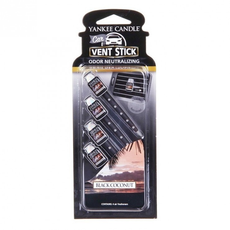 Car vent stick Black Coconut Yankee Candle
