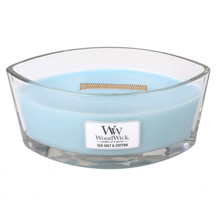 Świeca Hearthwick Sea Salt & Cotton WoodWick Świeca Hearthwick Sea Salt & Cotton WoodWick