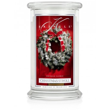 Duża świeca Christmas Stroll Kringle Candle