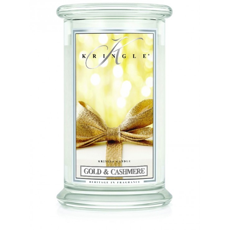 Duża świeca Gold & Cashmere Kringle Candle Duża świeca Gold & Cashmere Kringle Candle