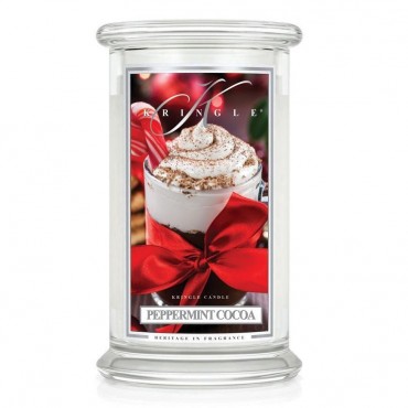 Duża świeca Peppermint Cocoa Kringle Candle