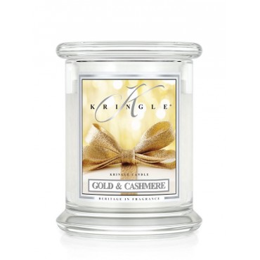 Średnia świeca Gold & Cashmere Kringle Candle