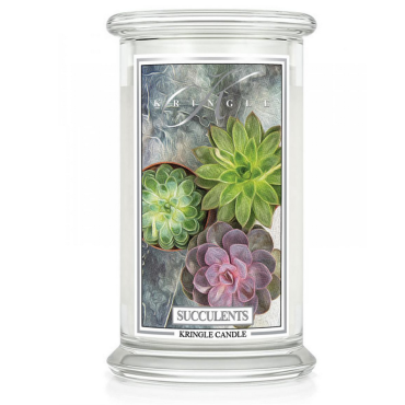 Duża świeca Succulents Kringle Candle