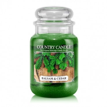 Duża świeca Balsam & Cedar Country Candle