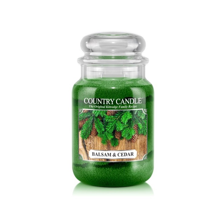 Duża świeca Balsam & Cedar Country Candle Duża świeca Balsam & Cedar Country Candle
