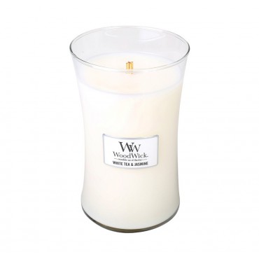 Duża Świeca White Tea & Jasmine WoodWick
