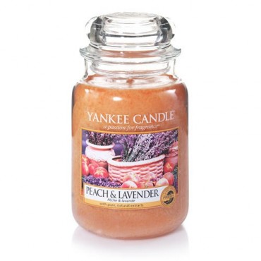 Duża świeca Peach & Lavende Yankee Candle