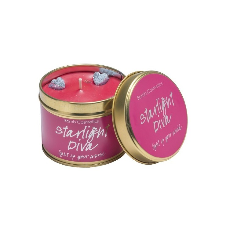 Świeca zapachowa w puszce GWIEZDNA DIVA – Bomb Cosmetics