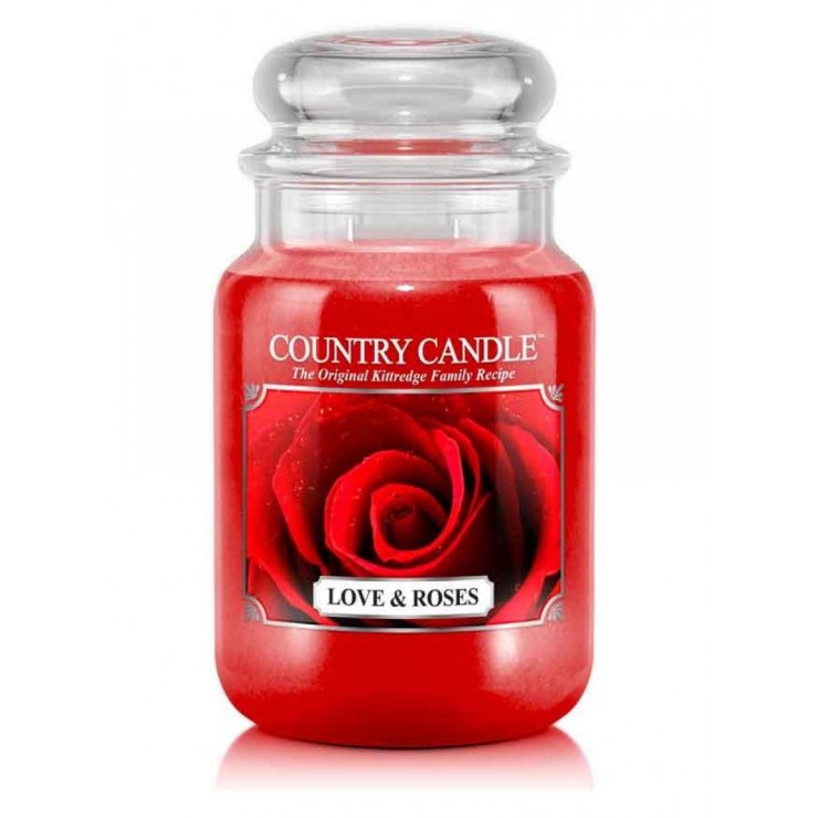 Duża świeca Love & Roses Country Candle Duża świeca Love & Roses Country Candle