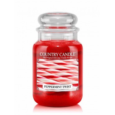 Duża świeca Peppermint Twist Country Candle