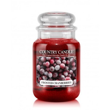 Duża świeca Frosted Cranberries Country Candle