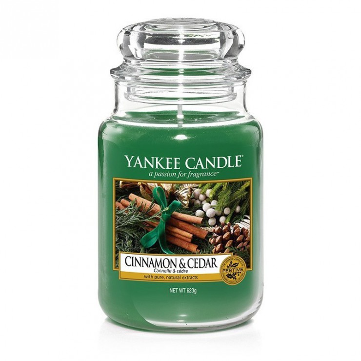 Duża świeca Cinnamon & Cedar Yankee Candle Duża świeca Cinnamon & Cedar Yankee Candle