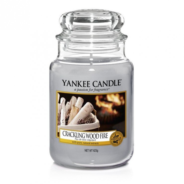 Duża świeca Crackling Wood Fire Yankee Candle Duża świeca Crackling Wood Fire Yankee Candle