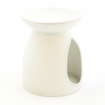 Kominek do wosków Porcelanowy gładki biały