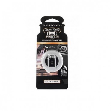 Car vent clip Black Coconut Yankee Candle