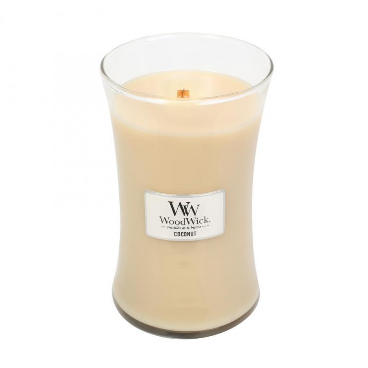Duża Świeca Coconut WoodWick Duża Świeca Coconut WoodWick