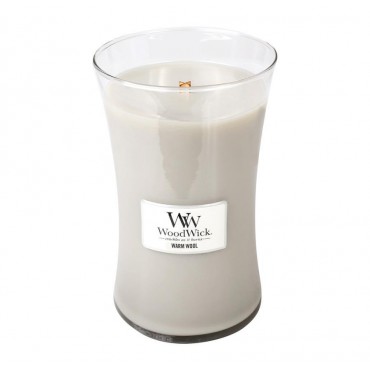 Duża świeca Warm Wool Woodwick