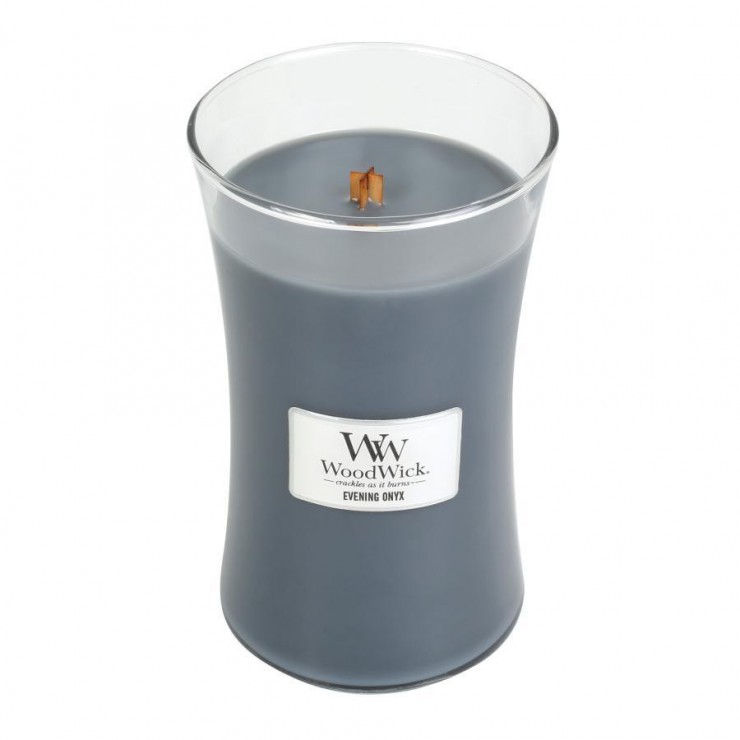 Duża Świeca Evening Onyx WoodWick