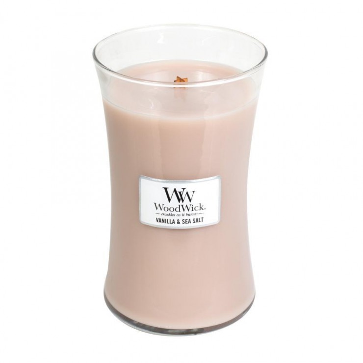 Duża Świeca Vanilla & Sea Salt WoodWick Duża Świeca Vanilla & Sea Salt WoodWick
