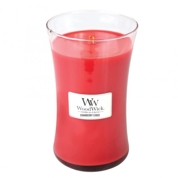 Duża Świeca Cranberry Cider WoodWick Duża Świeca Cranberry Cider WoodWick
