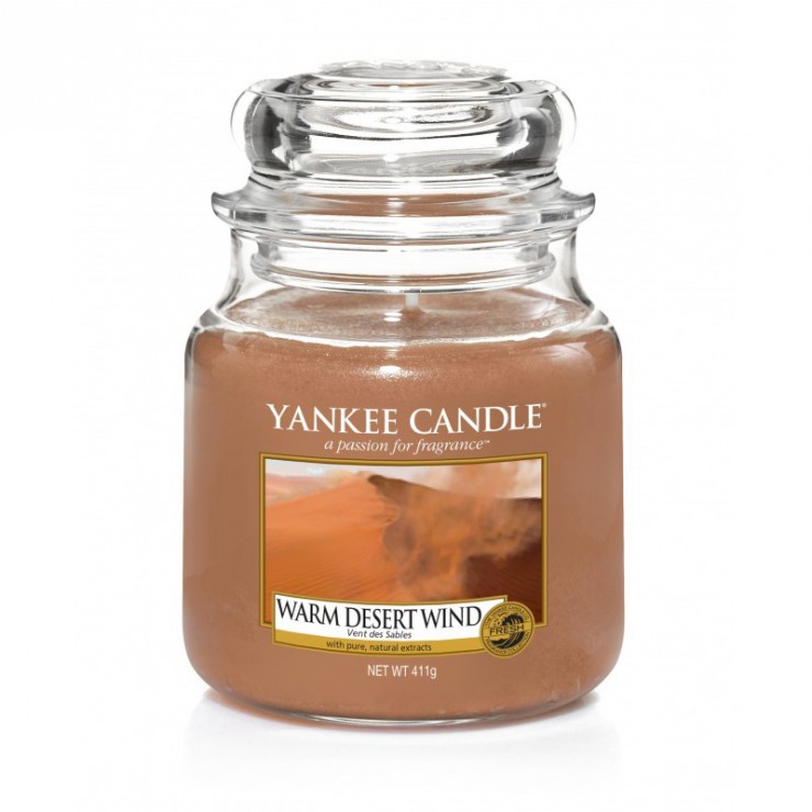 Średnia świeca Warm Desert Wind Yankee Candle Średnia świeca Warm Desert Wind Yankee Candle