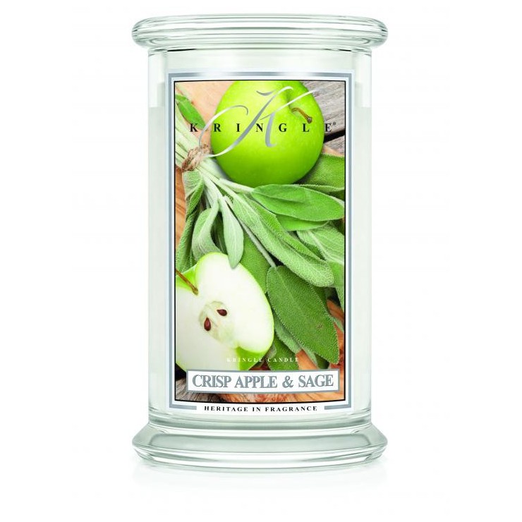 Duża świeca Crisp Apple and Sage Kringle Candle Duża świeca Crisp Apple and Sage Kringle Candle
