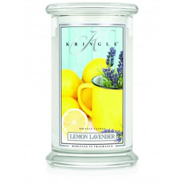Duża świeca Lemon Lavender Kringle Candle