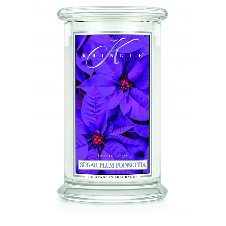 Duża świeca Sugar Plum Poinsettia Kringle Candle Duża świeca Sugar Plum Poinsettia Kringle Candle