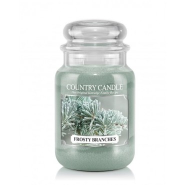 Duża świeca Frosty Branches Country Candle
