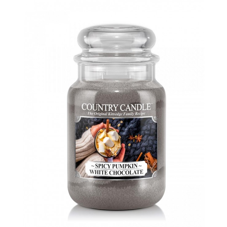 Duża świeca Spicy Pumpkin White Chocolate Country Candle Duża świeca Spicy Pumpkin White Chocolate Country Candle