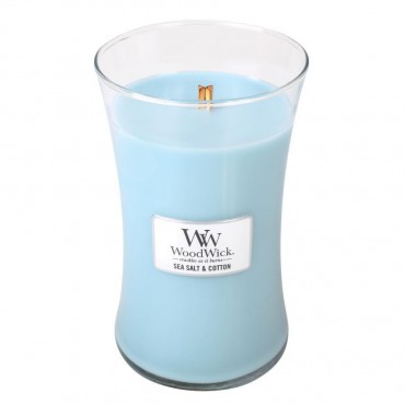 Duża Świeca Sea Salt & Cotton WoodWick