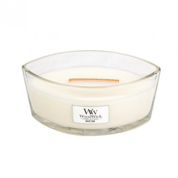 Świeca Hearthwick White Teak WoodWick Świeca Hearthwick White Teak WoodWick