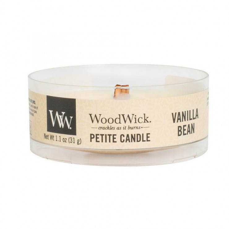 Świeca Petite Vanilla Bean WoodWick Świeca Petite Vanilla Bean WoodWick