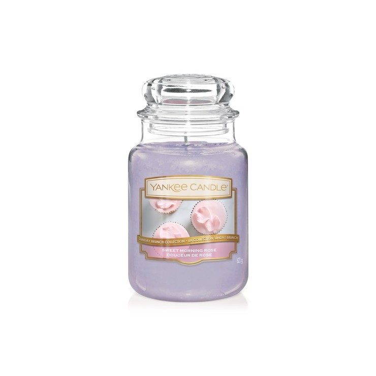 Duża świeca Sweet Morning Rose Yankee Candle Duża świeca Sweet Morning Rose Yankee Candle