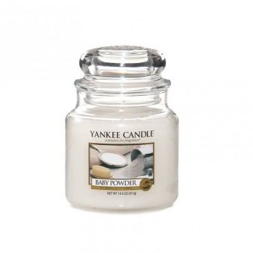 Średnia świeca Baby Powder Yankee Candle