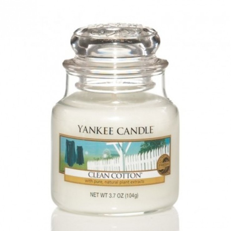 Mała świeca Clean Cotton Yankee Candle Mała świeca Clean Cotton Yankee Candle