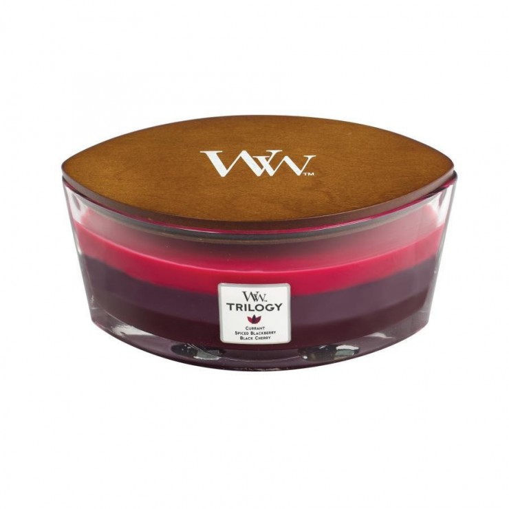 Świeca Hearthwick Trilogy Sun-Ripened Berries WoodWick Świeca Hearthwick Trilogy Sun-Ripened Berries WoodWick