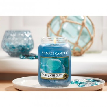 Duża świeca Turquoise Glass Yankee Candle