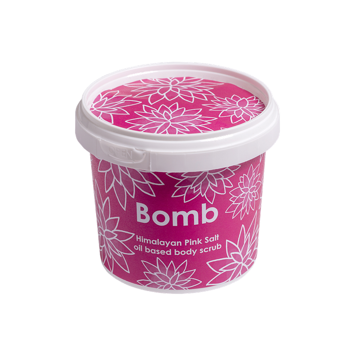 Scrub pod prysznic HIMALAJSKI z olejkiem ze słodkich migdałów i solą Bomb Cosmetics