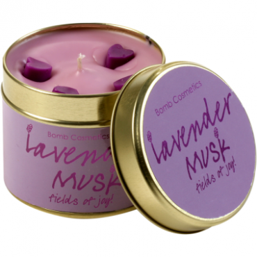 Świeca zapachowa w puszce LAWENDOWE PIŻMO Bomb Cosmetics